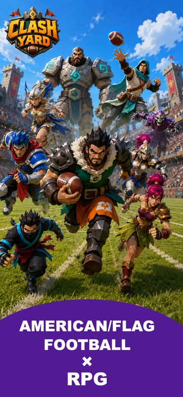 iPhone screenshot 1: American/Flag Football × RPG