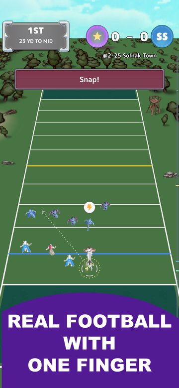 iPhone screenshot 3: real football with one finger